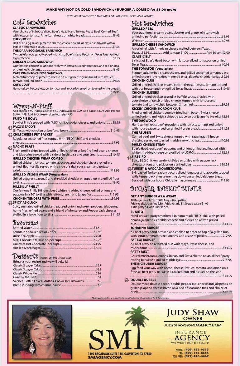 Shykatz Cafe & Bakery - Galveston, TX menu_pic