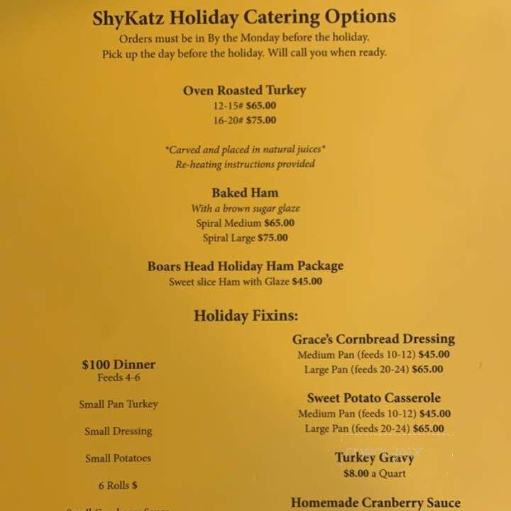 Shykatz Cafe & Bakery - Galveston, TX menu_pic