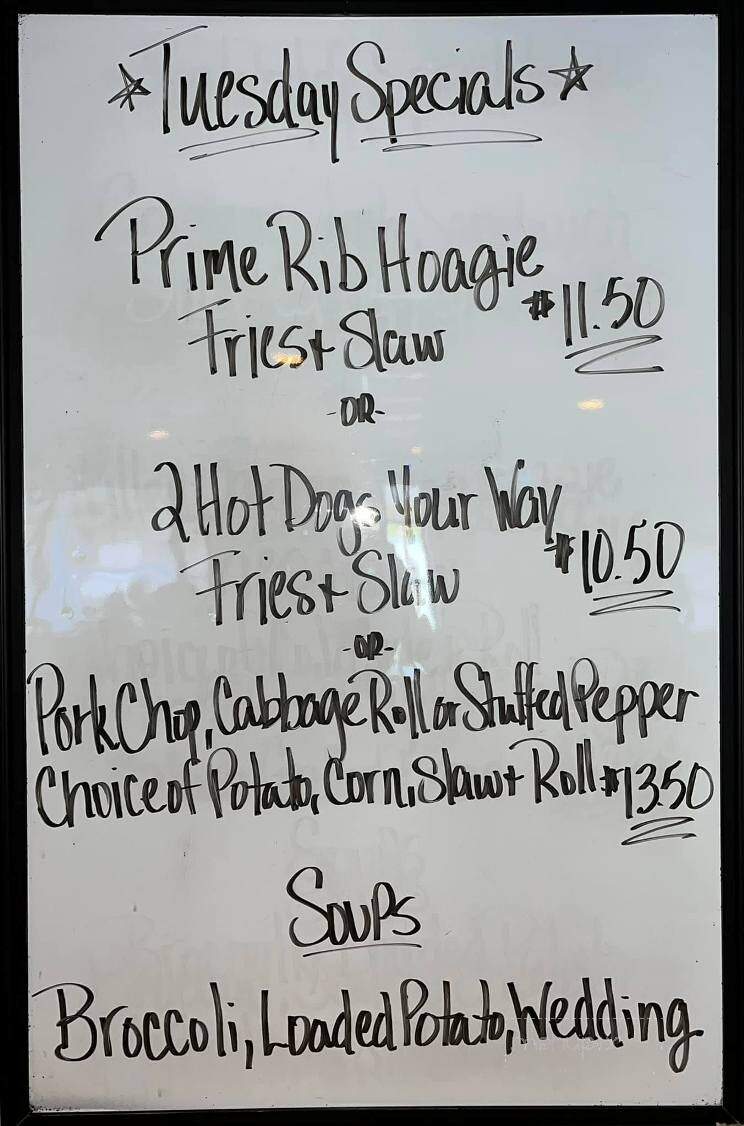 Prima Marina Incorporated - Moundsville, WV menu_pic