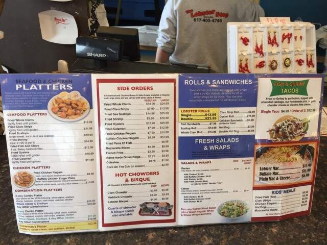The Lobster Stop - Quincy, MA menu_pic