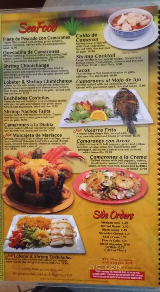 El Mezcal - Ottawa, KS menu_pic