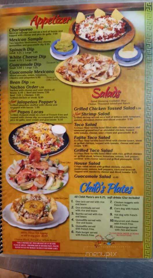El Mezcal - Ottawa, KS menu_pic