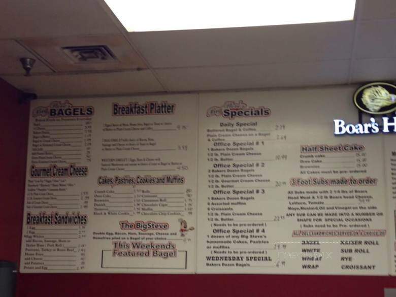 Big Steve's Bagels - Benson, NC menu_pic