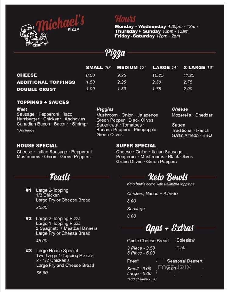 Michael's Pizza - Saint Paul, MN menu_pic