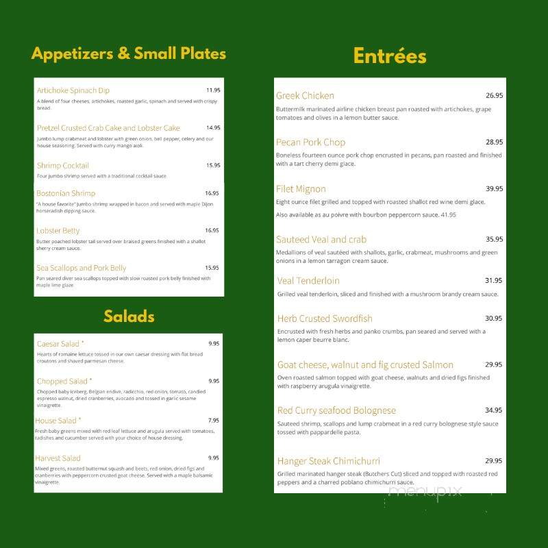 Lake Ridge Restaurant - Round Lake, NY menu_pic