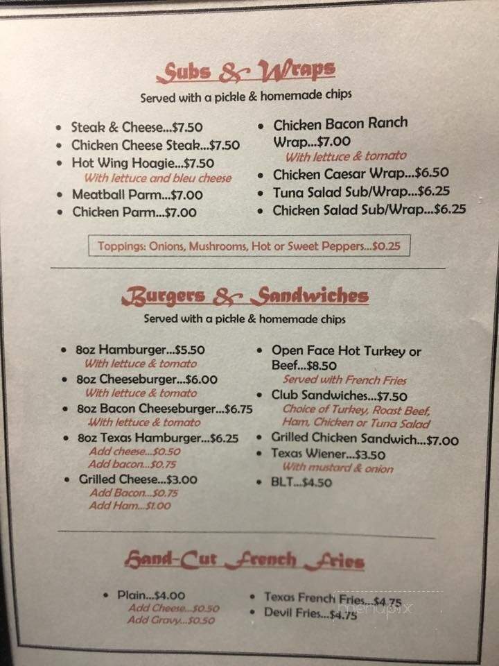 Waldorf Park Social Club - Scranton, PA menu_pic