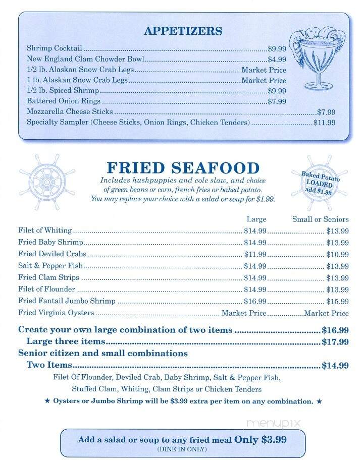 Harbor Inn Seafood - Lynchburg, VA menu_pic