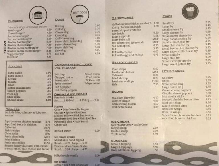 Harry's Place - Colchester, CT menu_pic