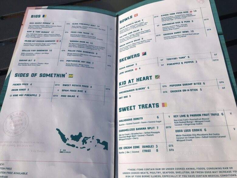 Island Shrimp Co. - RICHMOND, VA menu_pic