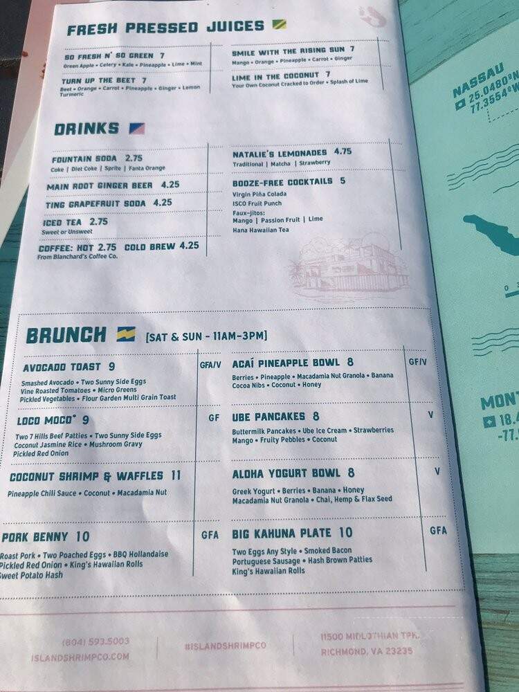 Island Shrimp Co. - RICHMOND, VA menu_pic