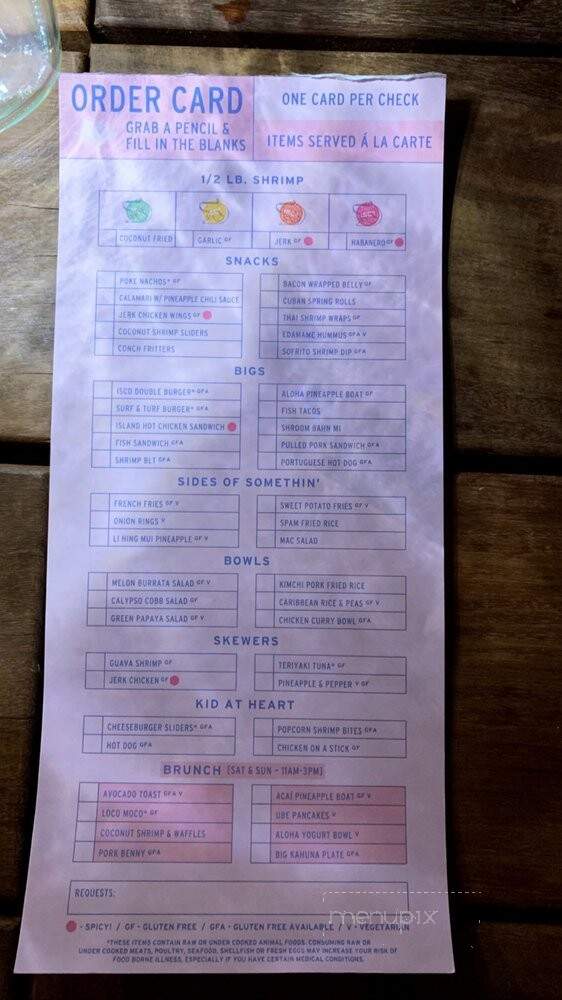 Island Shrimp Co. - RICHMOND, VA menu_pic