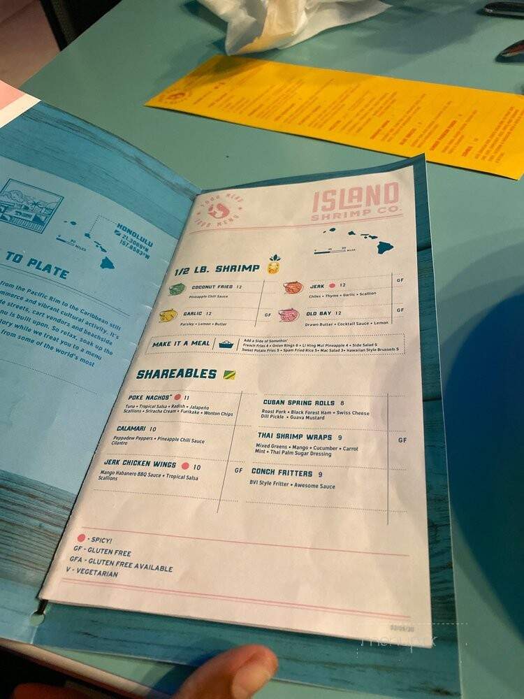 Island Shrimp Co. - RICHMOND, VA menu_pic