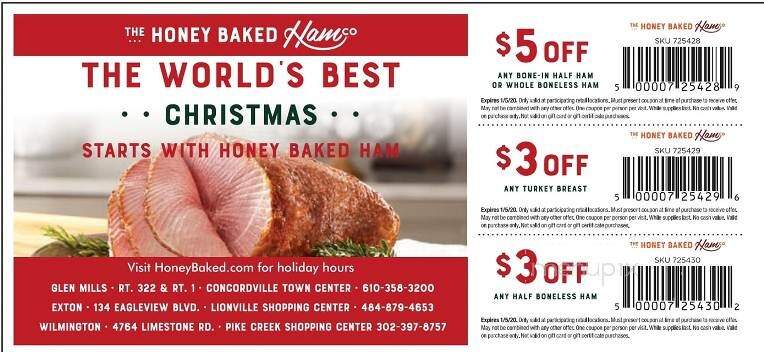 Honey Baked Ham Company - Exton, PA menu_pic