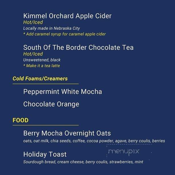 Stir Coffee Bar - Omaha, NE menu_pic
