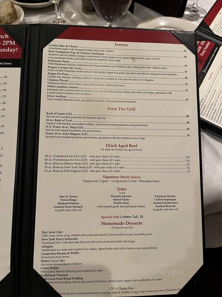 Bone in Prime Steak House - Cheshire, CT menu_pic