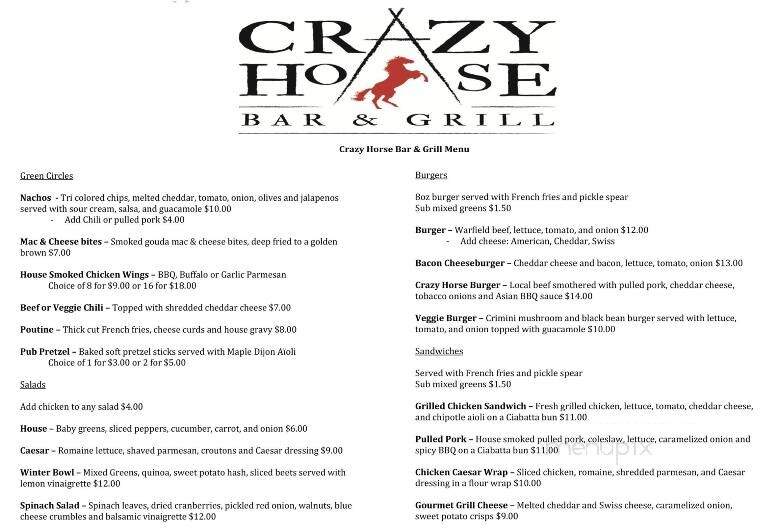 Crazy Horse Bar & Grill - charlemont, MA