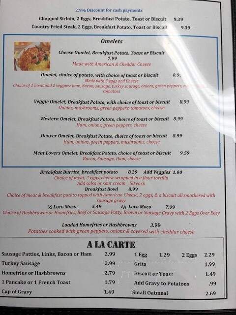 Hometown Eatery - West College Corner, IN menu_pic