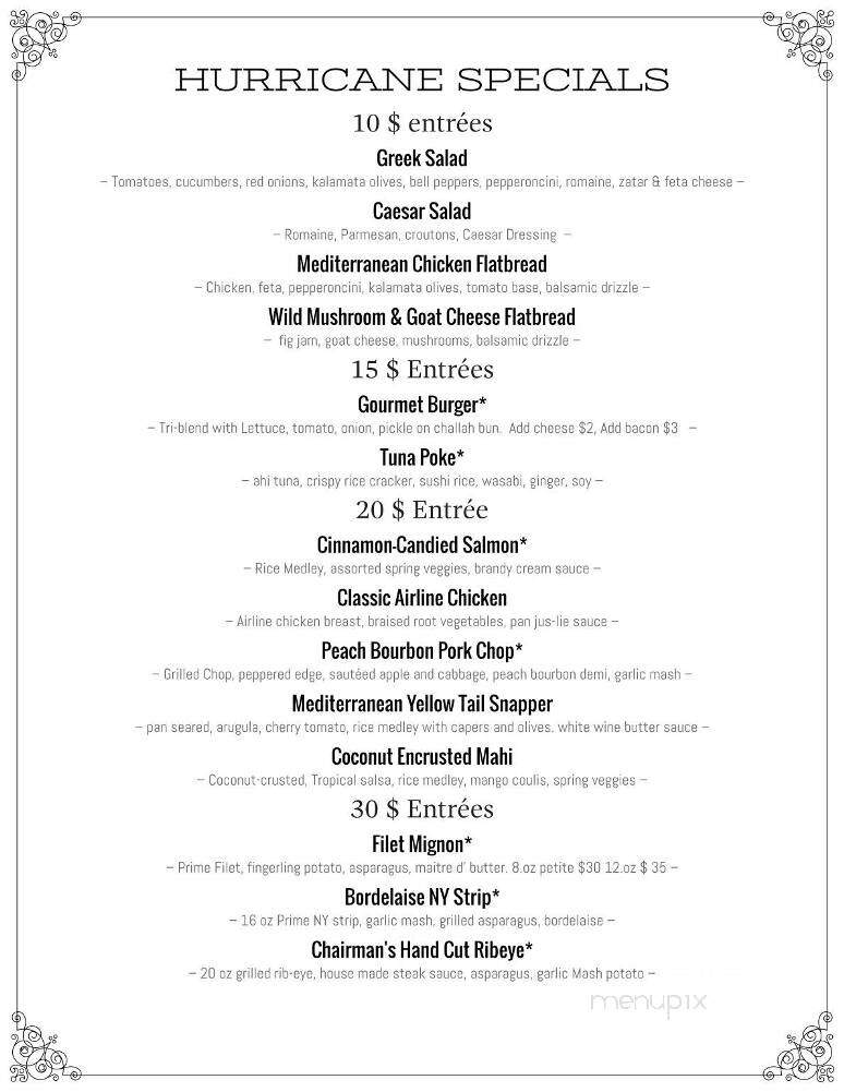 Cafe Martier - Stuart, FL menu_pic