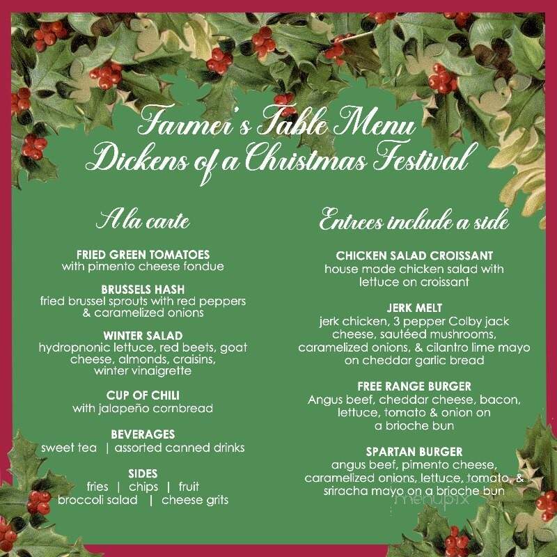 The Farmers Table - Spartanburg, SC menu_pic
