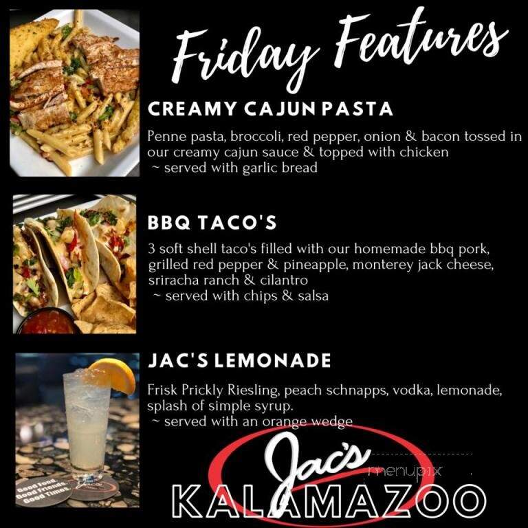 Jac's Cekola's Pizza - Portage, MI menu_pic