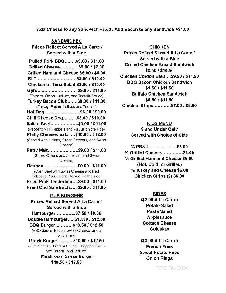 Flesor's Candy Kitchen - Tuscola, IL menu_pic