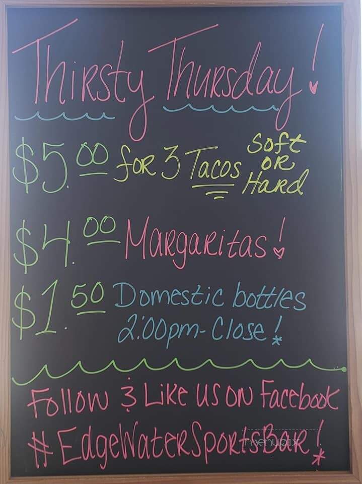 Helen's Edgewater Inn - Marinette, WI menu_pic
