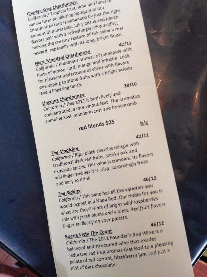 The Shark on the Harbor - Ocean City, MD menu_pic