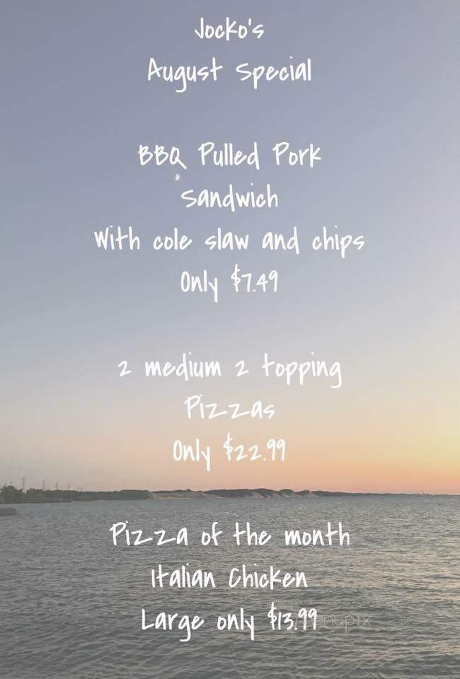 Jocko's - Danville, IL menu_pic