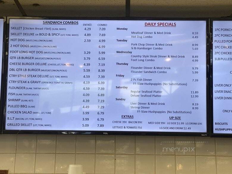 Golden Skillet - Henderson, NC menu_pic