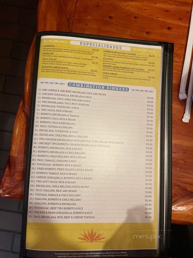 El Caporal Mexican Restaurant - Richmond, VA menu_pic