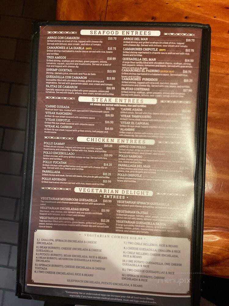 El Caporal Mexican Restaurant - Richmond, VA menu_pic