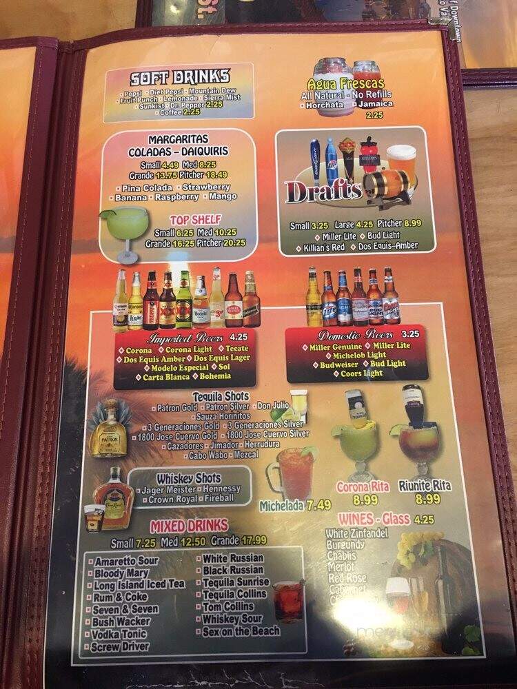 Vallarta Mexican Restaurant - Foley, AL menu_pic
