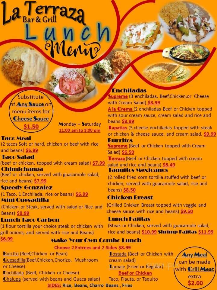 La Terraza - Lake Village, AR menu_pic