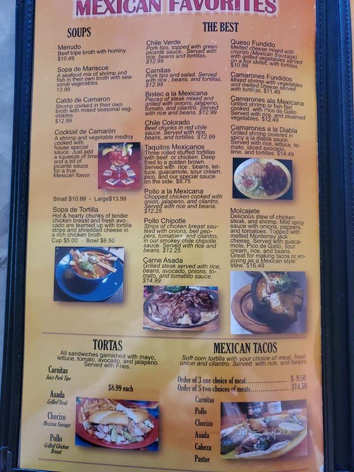 La Terraza - Lake Village, AR menu_pic