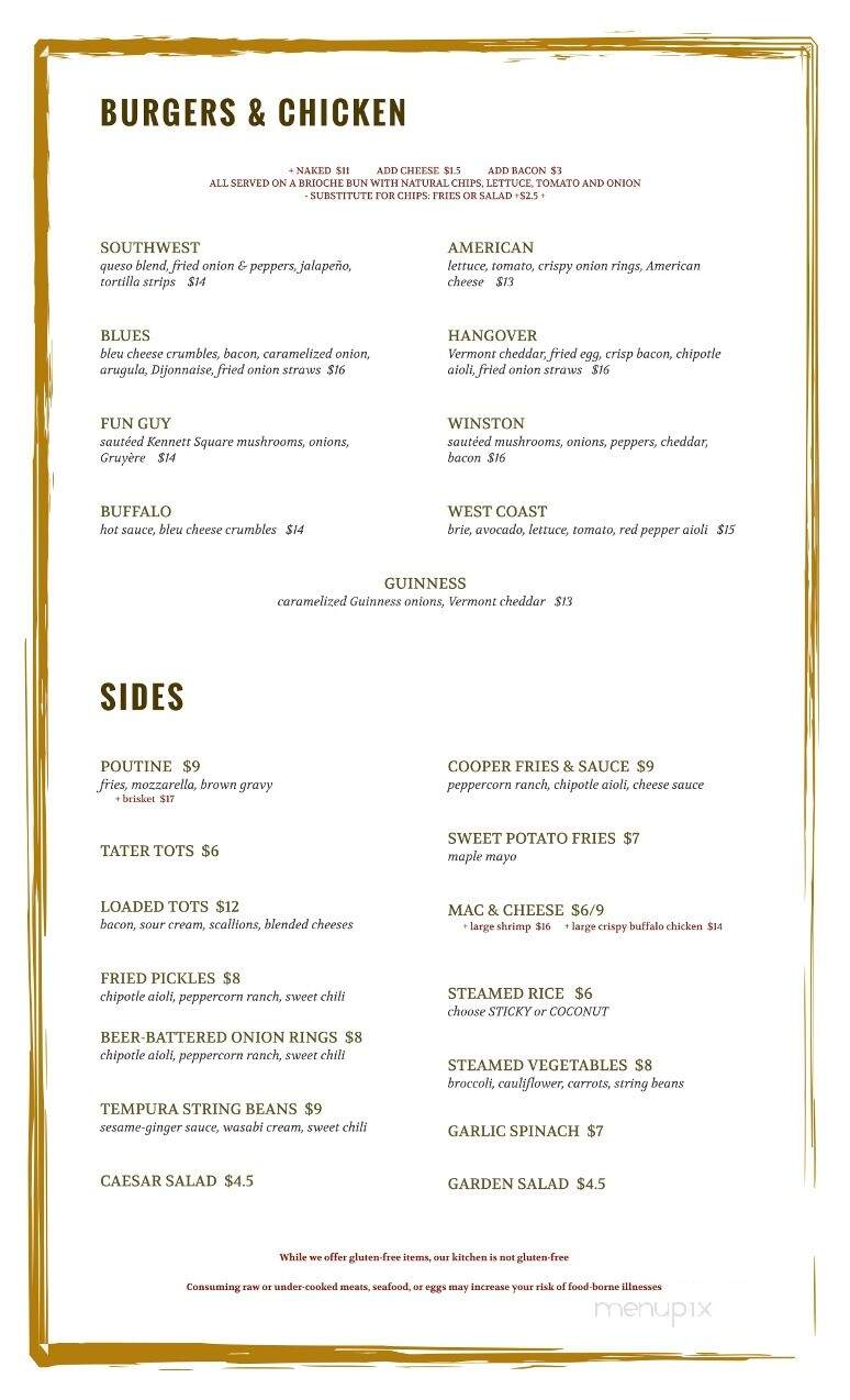 59 Almshouse - Richboro, PA menu_pic