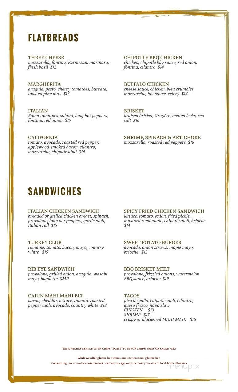 59 Almshouse - Richboro, PA menu_pic