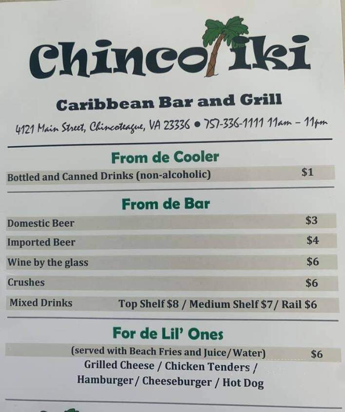 ChincoTiki Bar and Grill - Chincoteague Island, VA