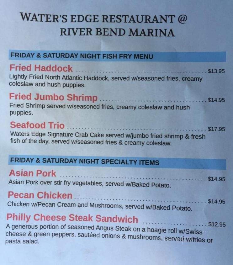 River Bend Marina and Water's Edge Cafe - New Bern, NC