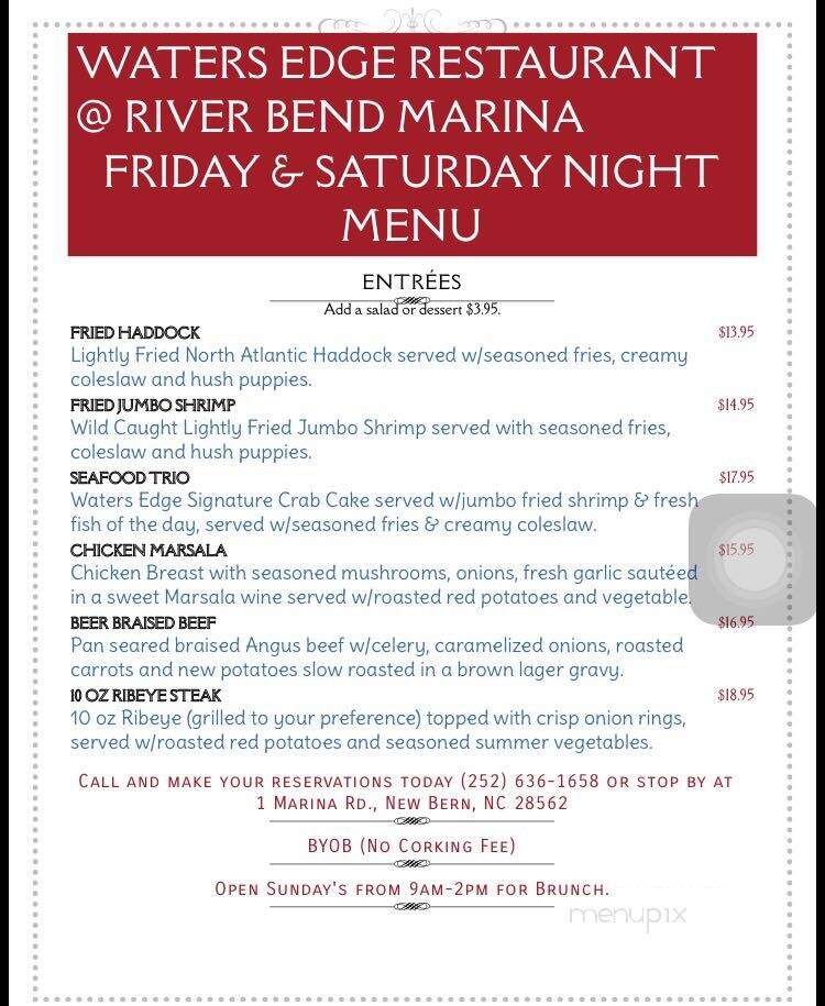 River Bend Marina and Water's Edge Cafe - New Bern, NC