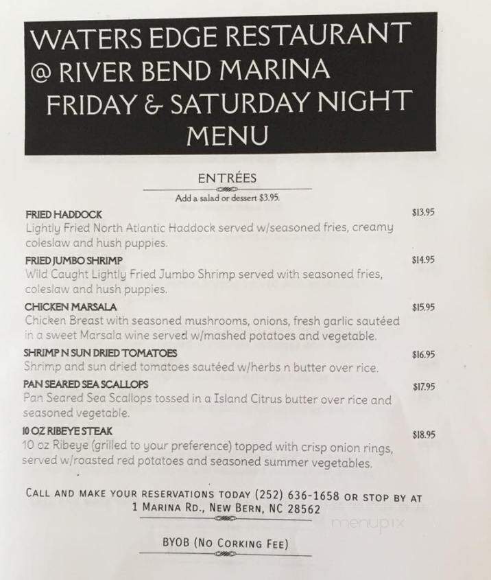 River Bend Marina and Water's Edge Cafe - New Bern, NC