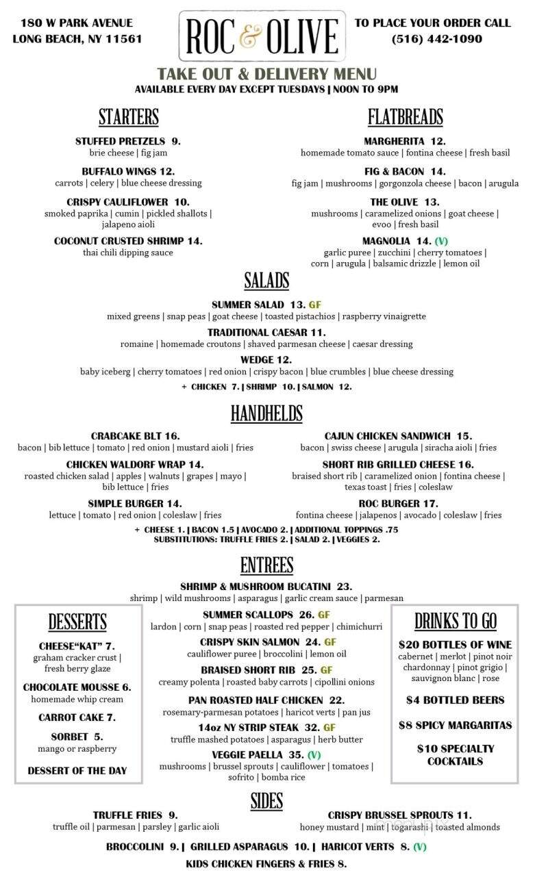 Roc & Olive - Long Beach, NY menu_pic