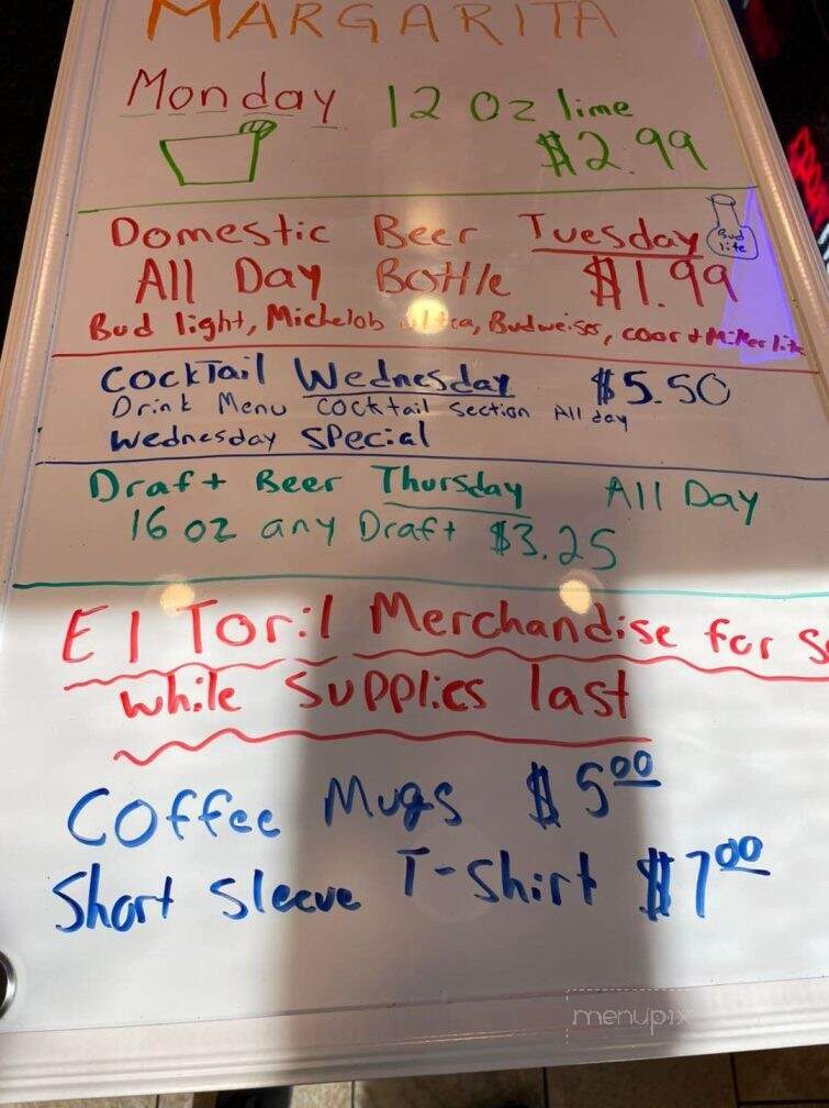 El Toril - Gallipolis, OH menu_pic