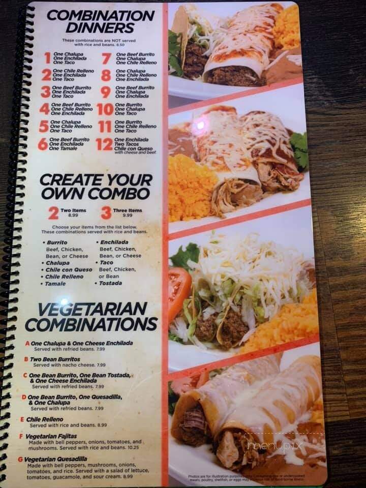El Toril - Gallipolis, OH menu_pic