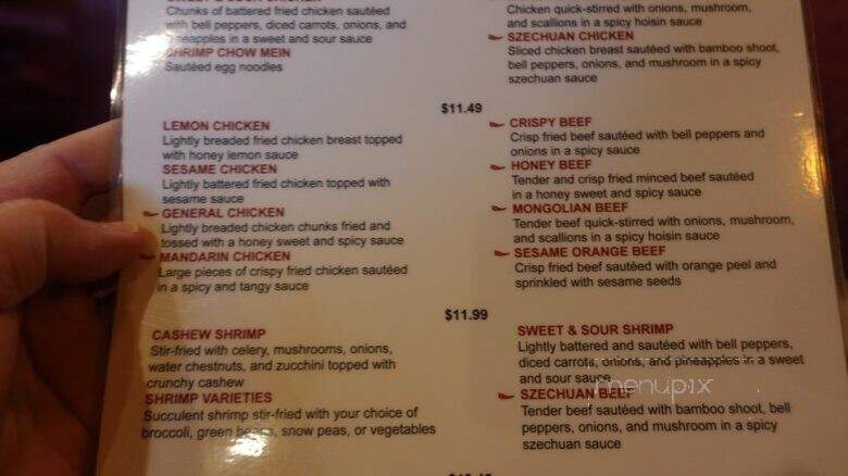CJ Palace - Sparks, NV menu_pic