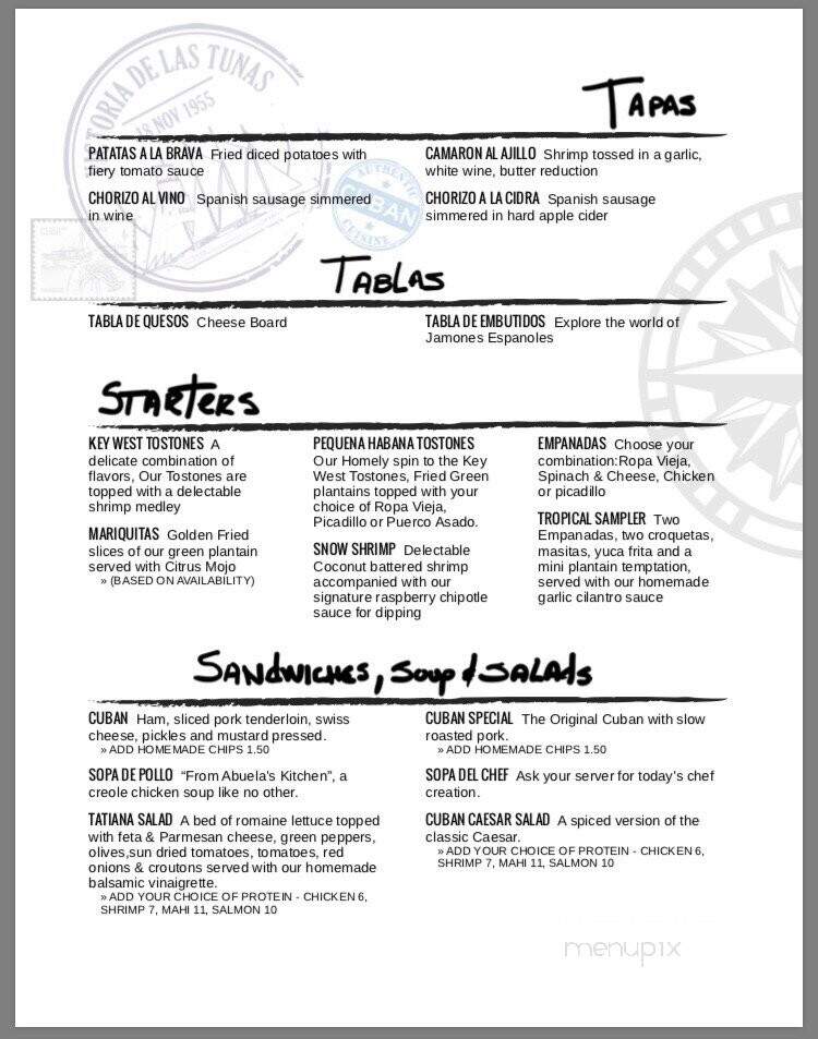 Mambo Grill - Salisbury, NC menu_pic