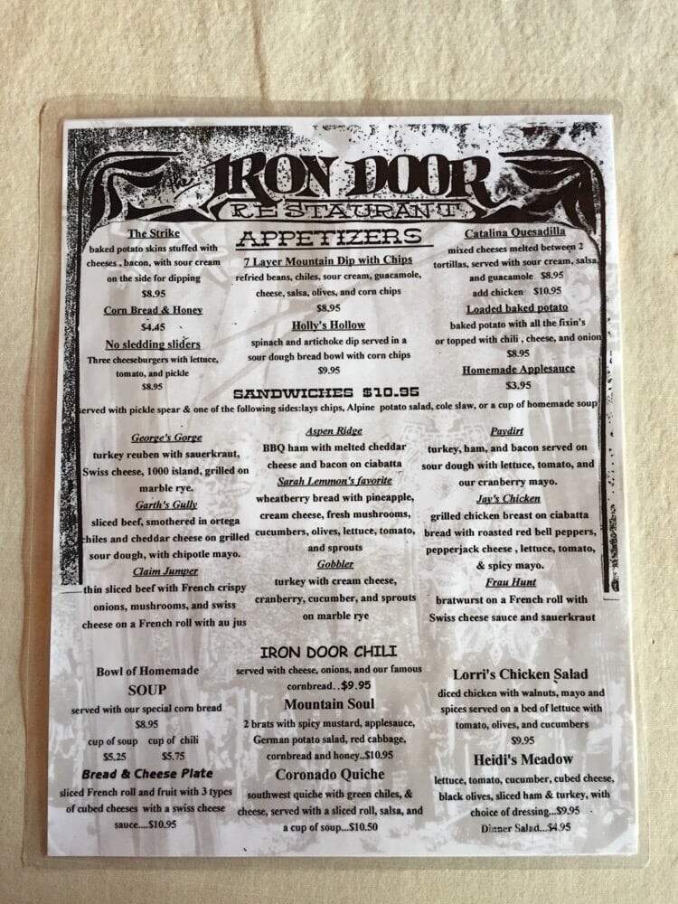 Iron Door - Mount Lemmon, AZ