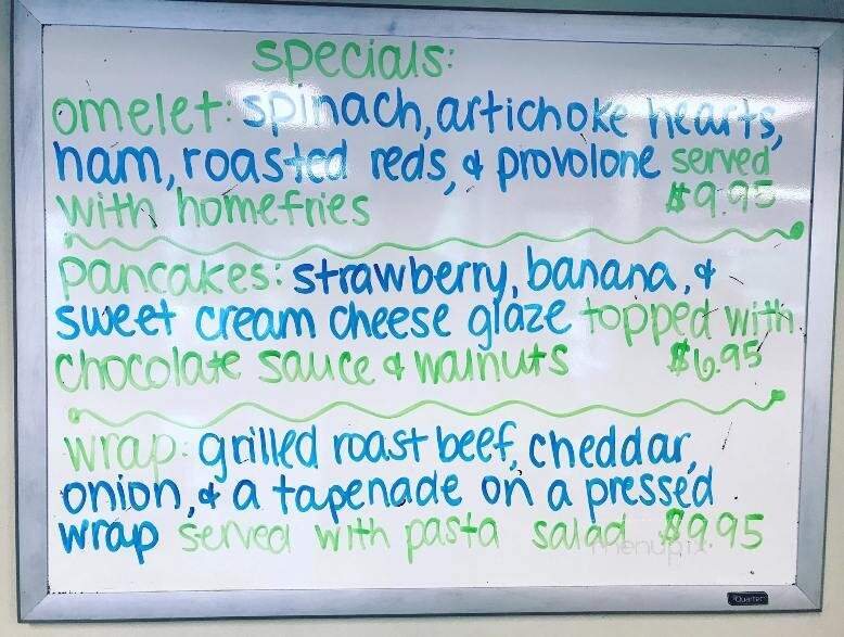 Water Street Cafe - Plymouth, MA menu_pic