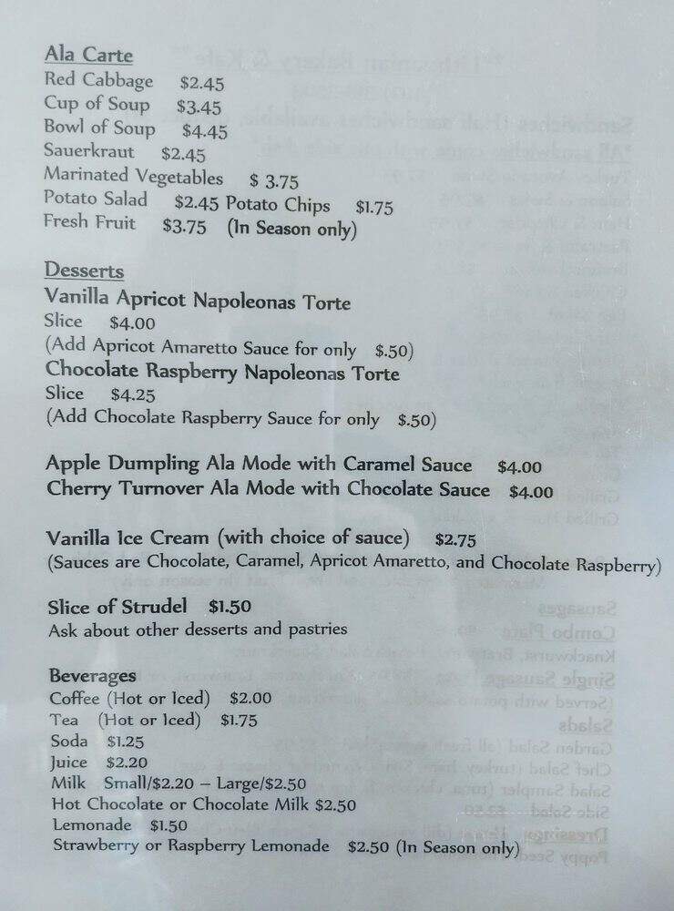 Lithuanian Bakery & Kafe - Omaha, NE menu_pic