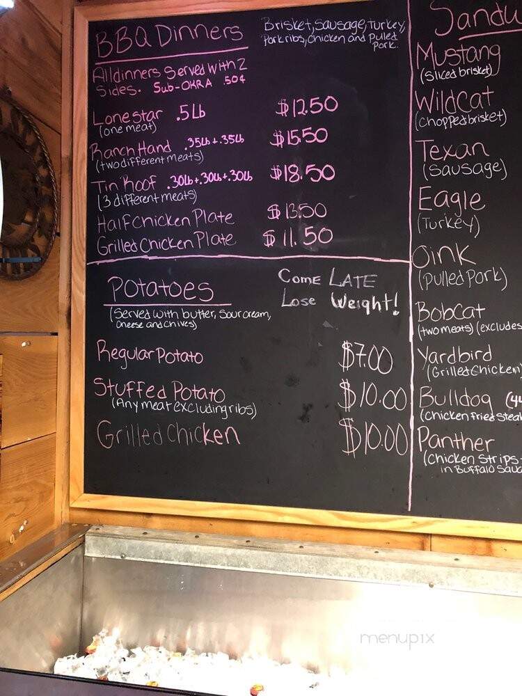 Tin Roof BBQ - Humble, TX menu_pic