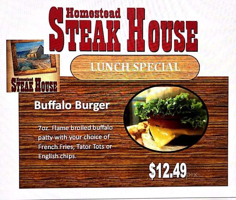 Homestead Steakhouse - Blanding, UT menu_pic